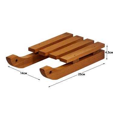 





                                                    ВИСБЮ сани новогодний декор 25*14см