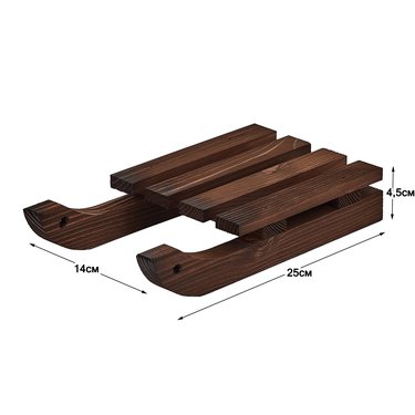 





                                                    ВИСБЮ сани новогодний декор 25*14см