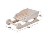 





                                                УППСАЛА сани новогодний декор 50*25см