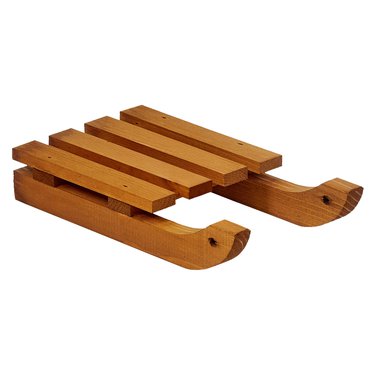 





                                                    ВИСБЮ сани новогодний декор 25*14см