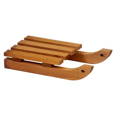 





                                                    ВИСБЮ сани новогодний декор 25*14см