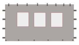 





                                                Боковая стенка для павильона с окнами 400 см 